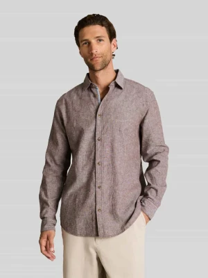 Koszula casualowa o kroju regular fit z mieszanki lnu i bawełny Tom Tailor