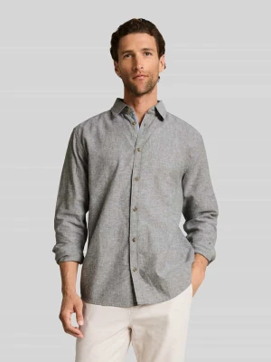 Koszula casualowa o kroju regular fit z mieszanki lnu i bawełny Tom Tailor