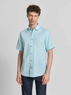Koszula casualowa o kroju regular fit z mieszanki lnu i bawełny Tom Tailor