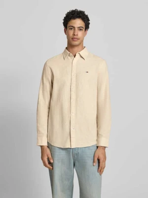Koszula casualowa o kroju regular fit z mieszanki lnu i bawełny Tommy Jeans