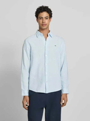 Koszula casualowa o kroju regular fit z mieszanki lnu i bawełny Tommy Jeans