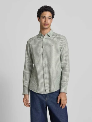 Koszula casualowa o kroju regular fit z mieszanki lnu i bawełny Tommy Jeans
