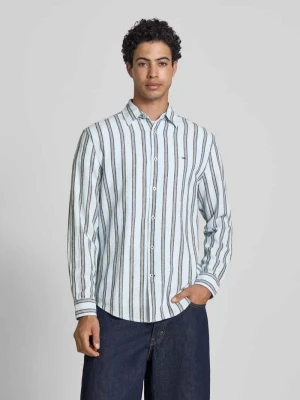 Koszula casualowa o kroju regular fit z mieszanki lnu i bawełny Tommy Jeans