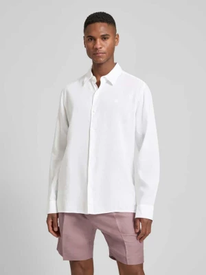 Koszula casualowa o kroju regular fit z mieszanki lnu i lyocellu CK Calvin Klein