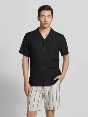 Koszula casualowa o kroju regular fit z mieszanki lnu i lyocellu CK Calvin Klein