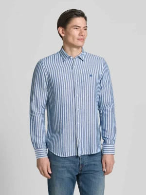 Koszula casualowa o kroju regular fit z mieszanki lnu z kołnierzykiem typu kent Lerros