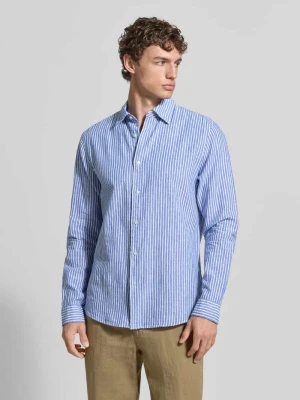 Koszula casualowa o kroju regular fit z mieszanki lnu z kołnierzykiem typu kent MCNEAL