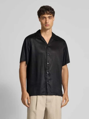 Koszula casualowa o kroju regular fit z mieszanki lyocellu i lnu model ‘REGNOA’ Selected Homme