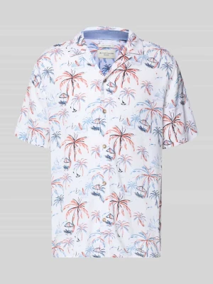 Koszula casualowa o kroju regular fit z mieszanki wiskozy i lnu Tom Tailor