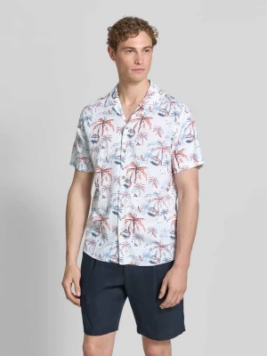 Koszula casualowa o kroju regular fit z mieszanki wiskozy i lnu Tom Tailor