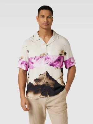 Koszula casualowa o kroju regular fit z nadrukiem z motywem na całej powierzchni model ‘OMBRE’ CK Calvin Klein