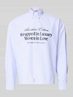 Koszula casualowa o kroju regular fit z nadrukiem z napisem ANOTHER COTTON LAB