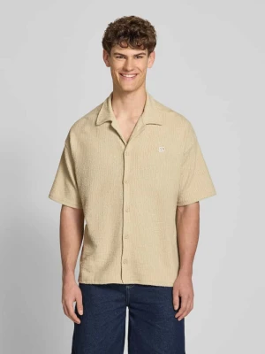 Koszula casualowa o kroju regular fit z naszywką z logo model 'LIBCO' Pegador