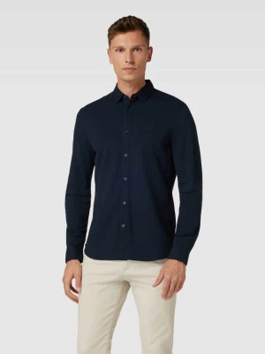 Koszula casualowa o kroju regular fit z naszywką z logo model ‘Pique’ Armani Exchange