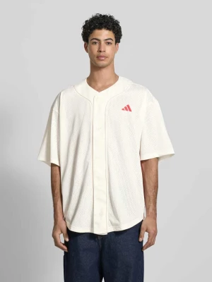 Koszula casualowa o kroju regular fit z paskami w kontrastowym kolorze adidas Sportswear