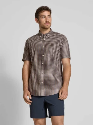 Koszula casualowa o kroju regular fit z rękawem o dł. 1/2 camel active