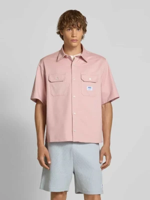 Koszula casualowa o kroju regular fit z rękawem o dł. 1/2 model ‘Ekyno’ Hugo Blue