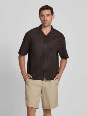 Koszula casualowa o kroju regular fit z rękawem o dł. 1/2 model ‘SAGA’ Edwin