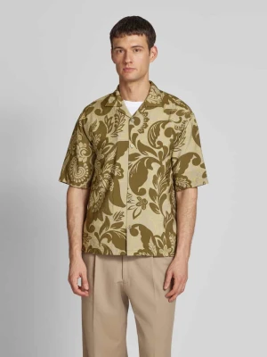 Koszula casualowa o kroju regular fit z rękawem o dł. 1/2 z mieszanki wiskozy JAKE*S STUDIO MEN