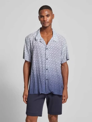 Koszula casualowa o kroju regular fit z wiskozy model ‘VALE’ Boss Granatowy