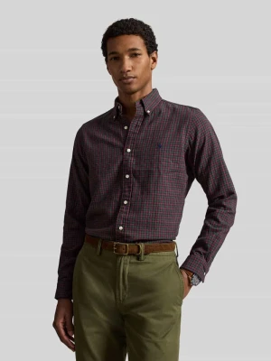 Koszula casualowa o kroju regular fit z wyhaftowanym logo Polo Ralph Lauren Bordowy