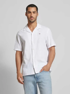 Koszula casualowa o kroju regular fit z wyhaftowanym logo Tommy Jeans