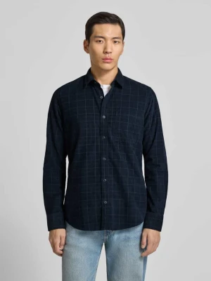 Koszula casualowa o kroju regular fit ze sztruksu z kołnierzykiem typu kent Lerros