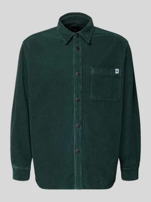 Koszula casualowa o kroju regular fit ze sztruksu z kołnierzykiem typu kent model ‘ANDER’ Edwin