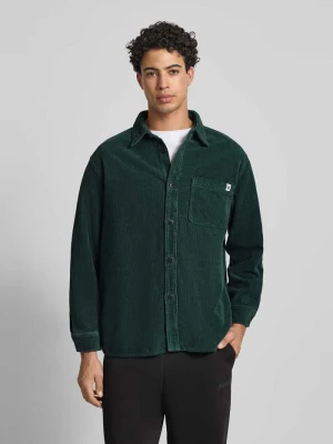 Koszula casualowa o kroju regular fit ze sztruksu z kołnierzykiem typu kent model ‘ANDER’ Edwin