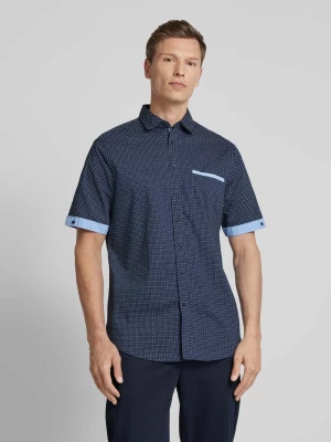 Koszula casualowa o kroju regular fit ze wzorem na całej powierzchni Christian Berg Men