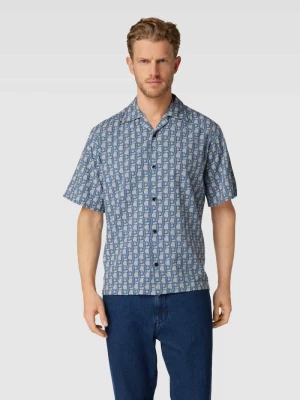 Koszula casualowa o kroju regular fit ze wzorem na całej powierzchni model ‘BLUCHARLIE’ Jack & Jones Premium