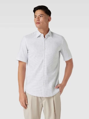 Koszula casualowa o kroju regular fit ze wzorem na całej powierzchni model ‘Joe’ Boss