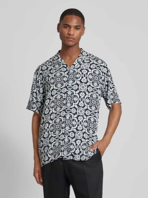Koszula casualowa o kroju regular fit ze wzorem na całej powierzchni Selected Homme