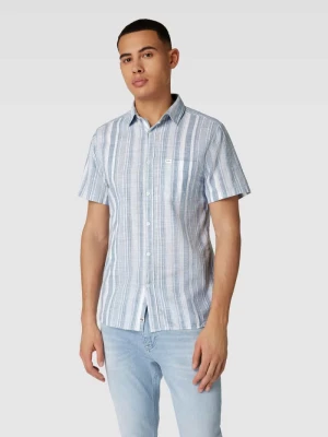 Koszula casualowa o kroju regular fit ze wzorem w paski model ‘LUTHER’ Pepe Jeans