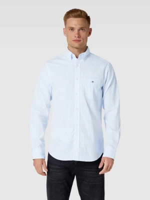 Koszula casualowa o kroju regular fit ze wzorem w paski model ‘POPLIN’ Gant