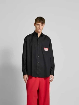 Koszula casualowa o kroju relaxed fit z bawełny Vetements Czarny
