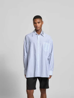 Koszula casualowa o kroju relaxed fit z brustaszą MM6 Maison Margiela Biały