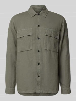 Koszula casualowa o kroju relaxed fit z czystego lnu model 'LOCKY' Boss Orange