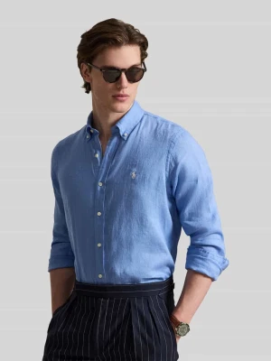 Koszula casualowa o kroju relaxed fit z czystego lnu Polo Ralph Lauren Niebieski