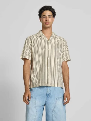 Koszula casualowa o kroju relaxed fit z czystej bawełny model 'CRUZ' Only & Sons Złamany biały