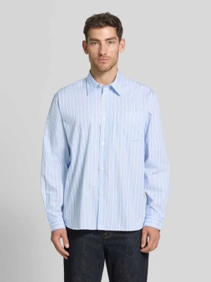 Koszula casualowa o kroju relaxed fit z czystej bawełny model 'HOTEL AMOUR' Selected Homme Jasnoniebieski