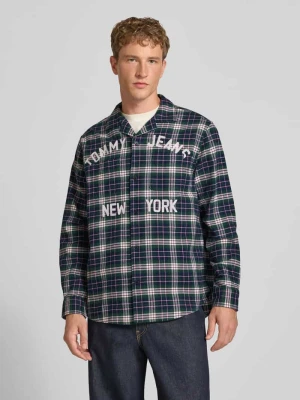 Koszula casualowa o kroju relaxed fit z czystej bawełny Tommy Jeans Ciemnozielony