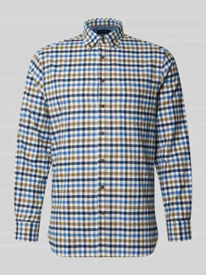 Koszula casualowa o kroju relaxed fit z czystej bawełny w kratkę vichy Christian Berg Koniakowy