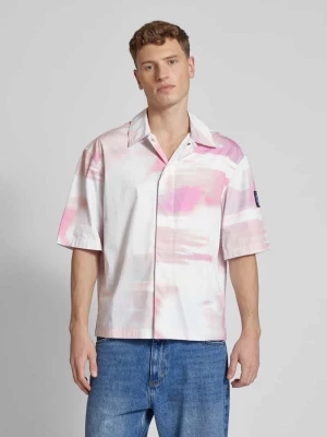 Koszula casualowa o kroju relaxed fit z efektem batiku model ‘DIFFUSED’ Calvin Klein Jeans