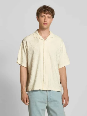 Koszula casualowa o kroju relaxed fit z fakturowanym wzorem model ‘INFINITY’ jack & jones