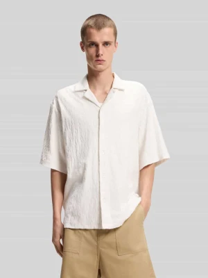 Koszula casualowa o kroju relaxed fit z froty Hugo Blue