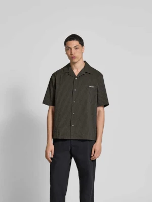Koszula casualowa o kroju relaxed fit z kieszenią na piersi Maison Kitsuné Ciemnozielony