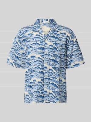 Koszula casualowa o kroju relaxed fit z kołnierzem z połami Gant