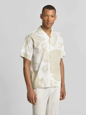 Koszula casualowa o kroju relaxed fit z kołnierzem z połami model 'BLAVENICE' Jack & Jones Premium