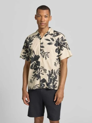 Koszula casualowa o kroju relaxed fit z kołnierzem z połami model 'BLAVENICE' Jack & Jones Premium